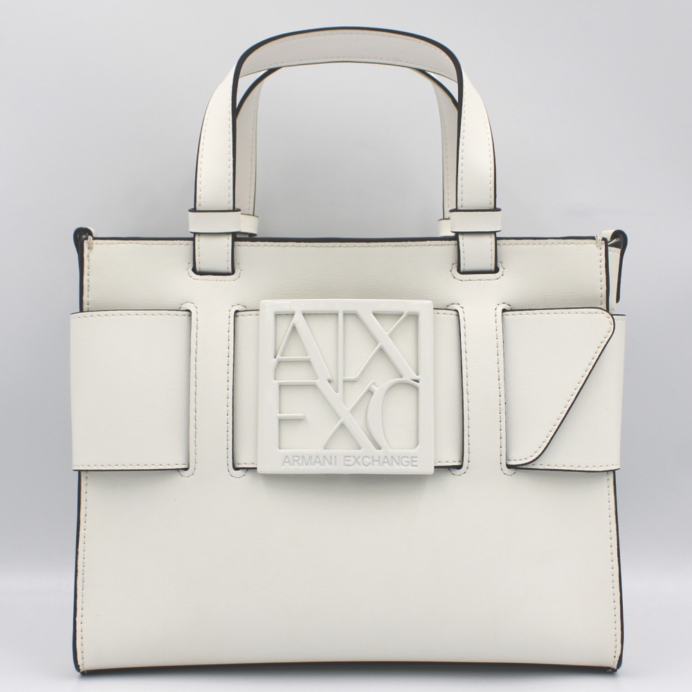 Armani Exchange white elegant small Tote bag 9426900A874126410